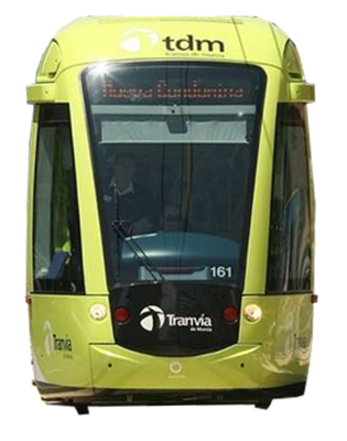 Tranvía de Murcia frontal