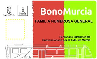 Bono Murcia Familia Numerosa